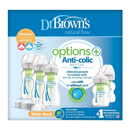 Options+ Wide Neck Newborn Feeding Set