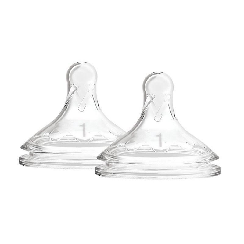 Options+ Wide Neck Nipples - 6 Pack