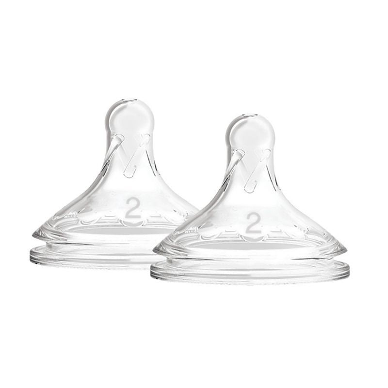 Options+ Wide Neck Nipples - 6 Pack