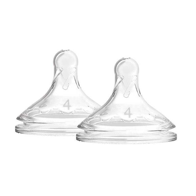 Options+ Wide Neck Nipples - 6 Pack