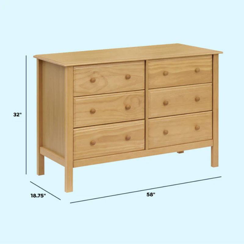 Jayden 6-Drawer Double Wide Dresser