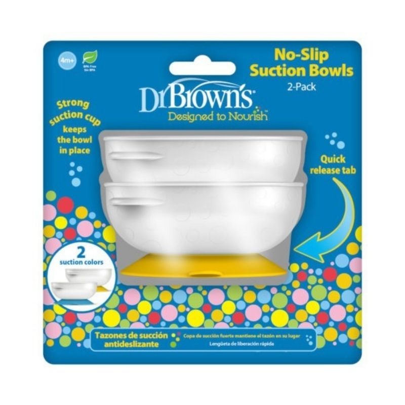 No Slip Suction Bowls -  2 Pack