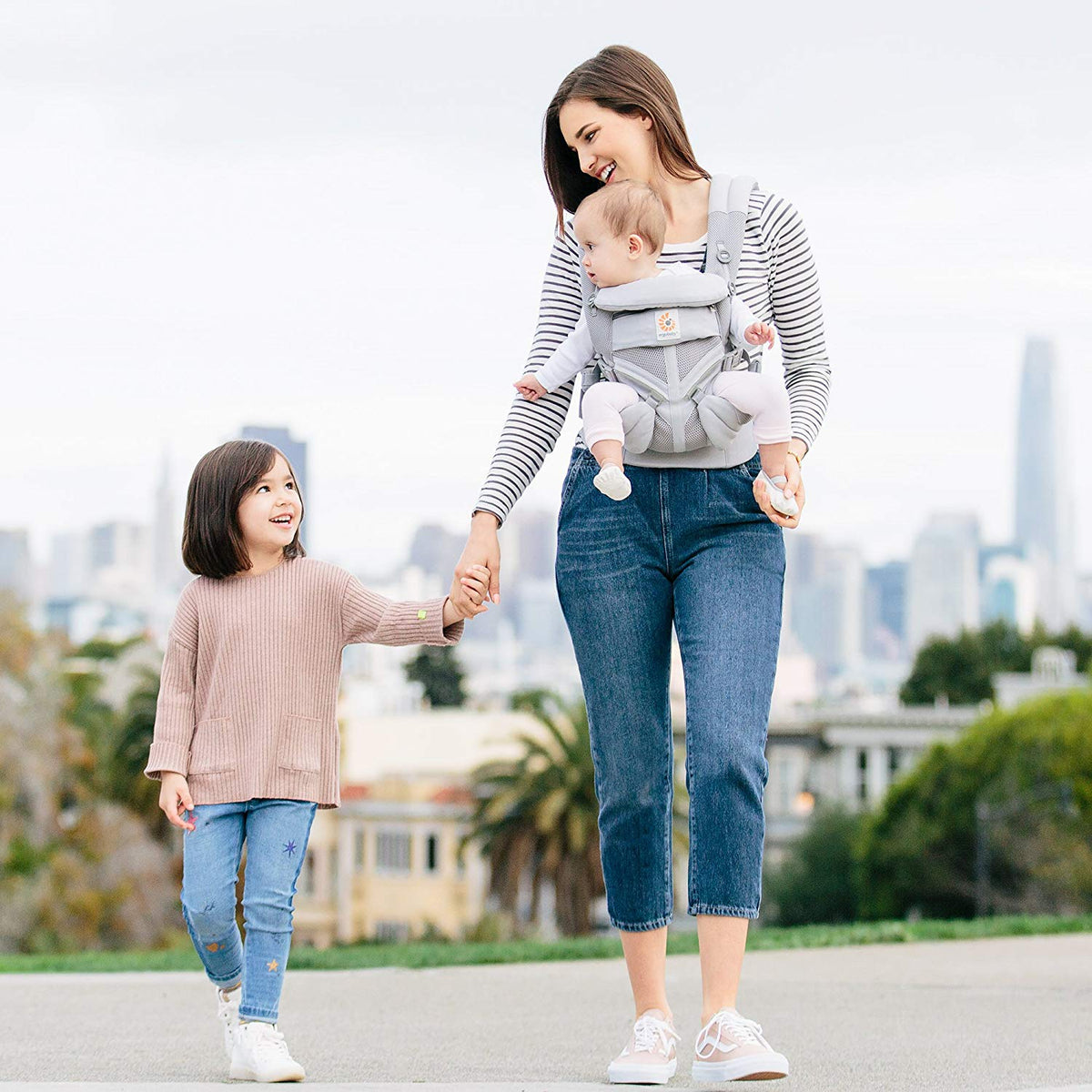Omni 360 Cool Air Mesh Baby Carrier Pearl Grey