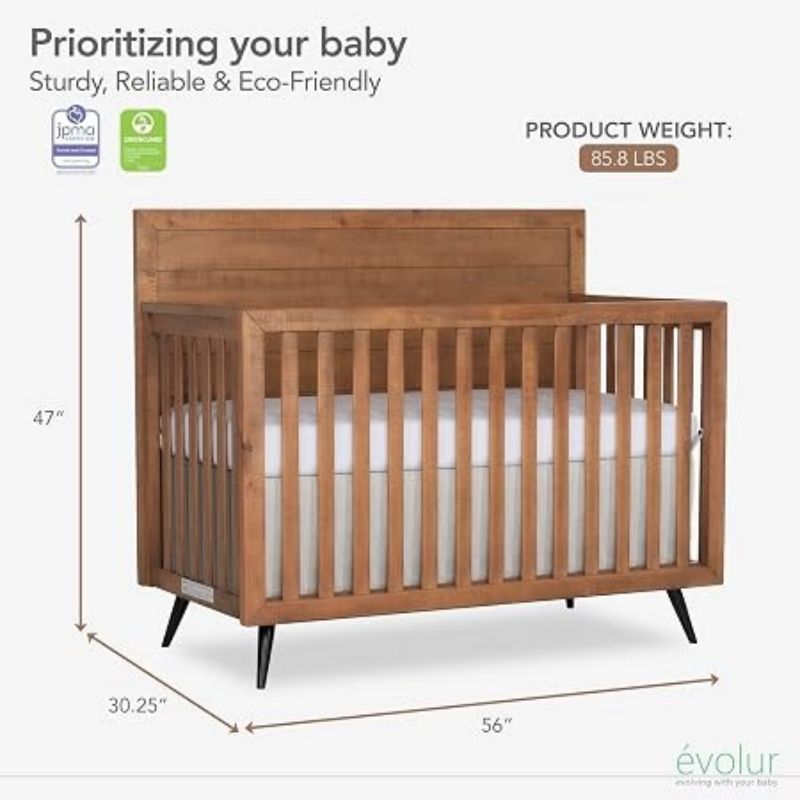 Stilnovo 4-in-1 Convertible Crib
