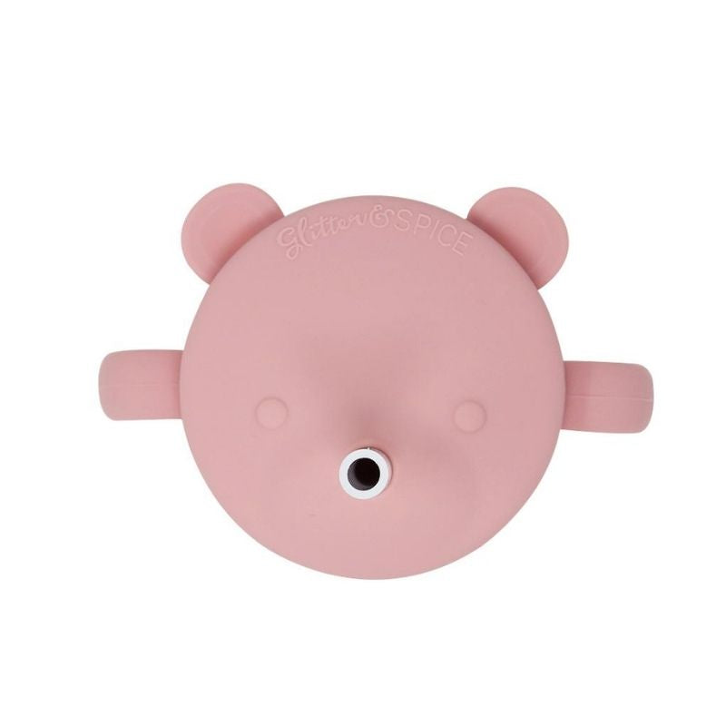 Grow With Me Silicone Bear Cup Rose