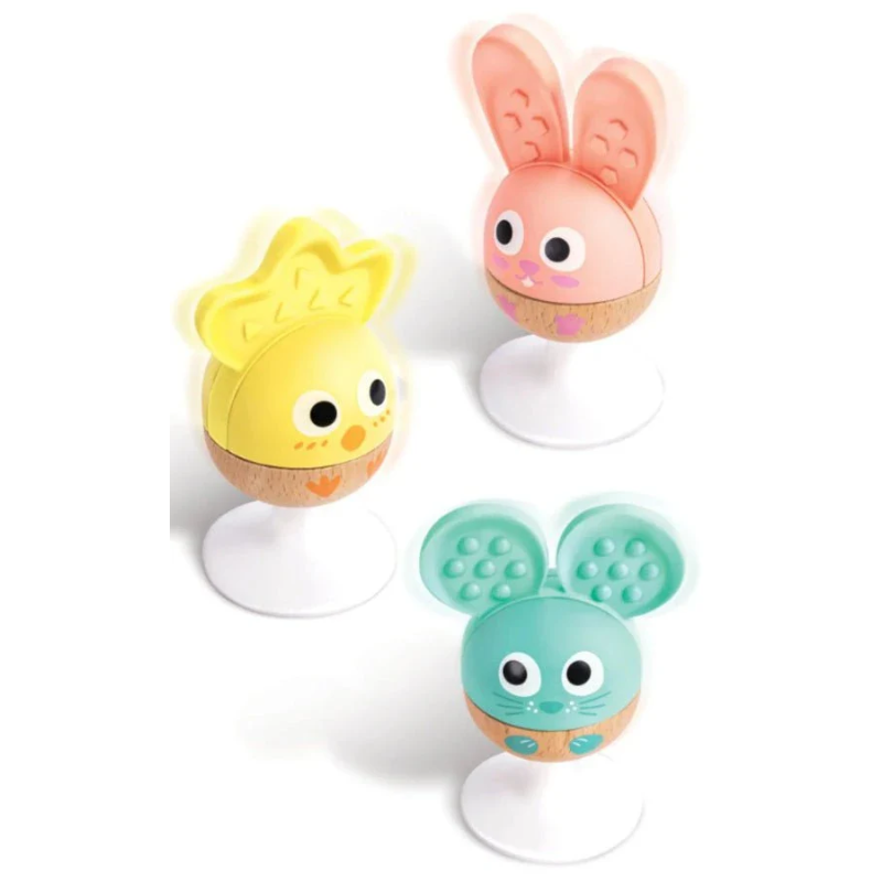 Cheery Critter Rattle Trio