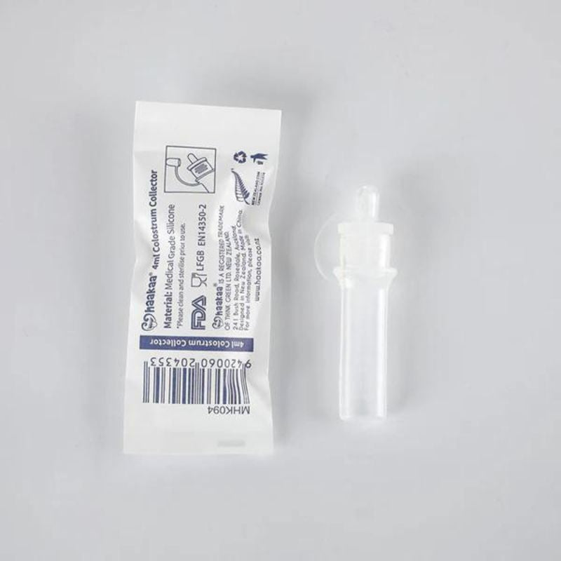 Pre-Sterilized Silicone Colostrum Collector Set 4ml - 6 Pack