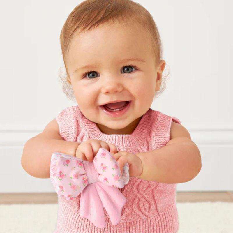 Sweetie Crinkle Sensory Bow Teether