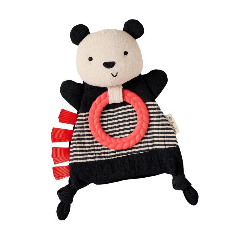 Bitzy Crinkle Sensory Crinkle Toy with Teether