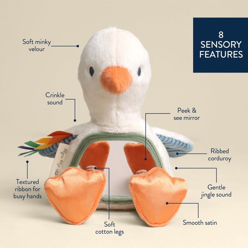 Itzy Bitzy Mirror Sensory Tummy Time Mirror