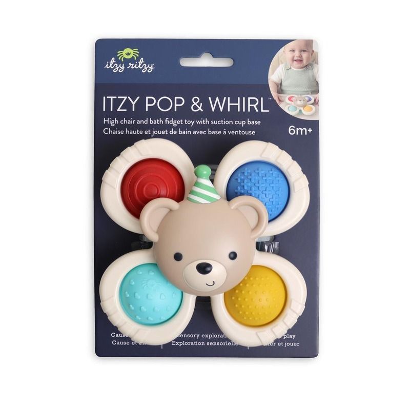 Itzy Pop & Whirl Fidget Spinner Travel & Bath Toy