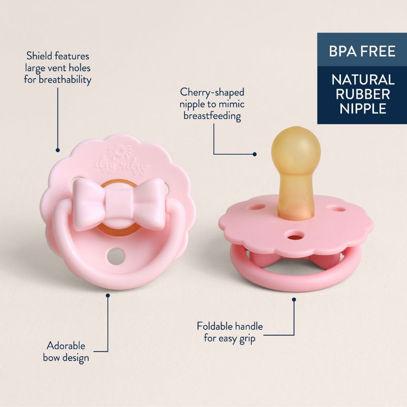 Itzy Soother Natural Rubber Pacifier - 2 Pack