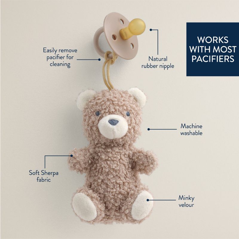 Bitzy Pal Natural Rubber Pacifier & Lovey