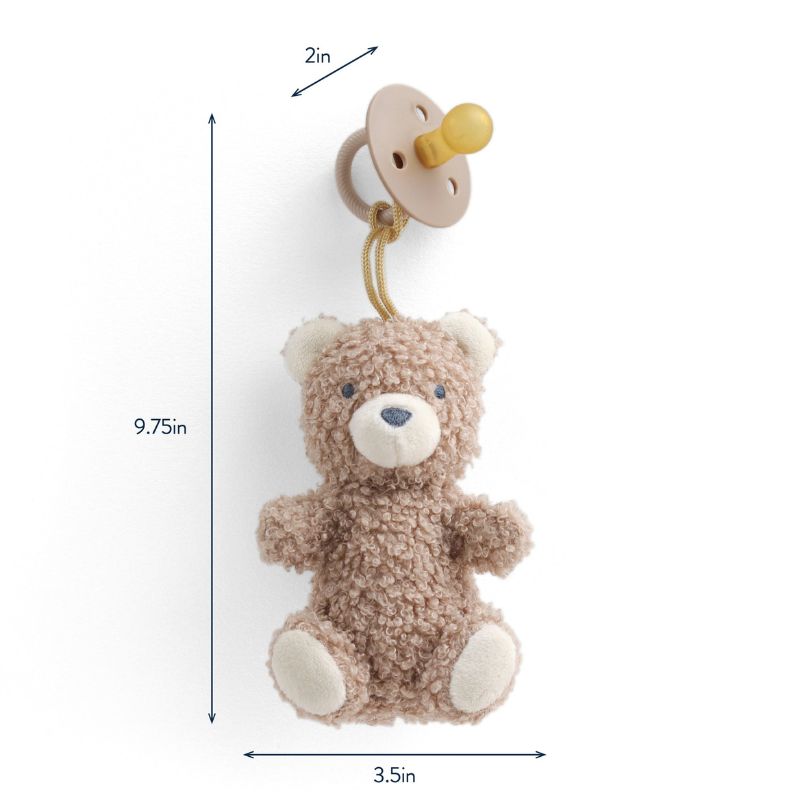 Bitzy Pal Natural Rubber Pacifier & Lovey