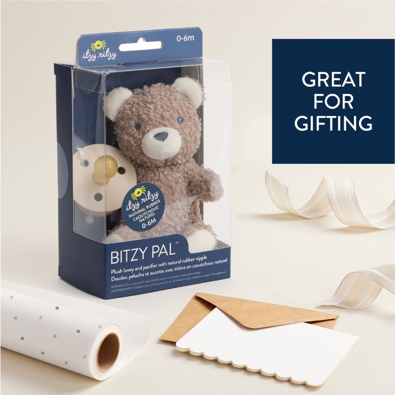 Bitzy Pal Natural Rubber Pacifier & Lovey