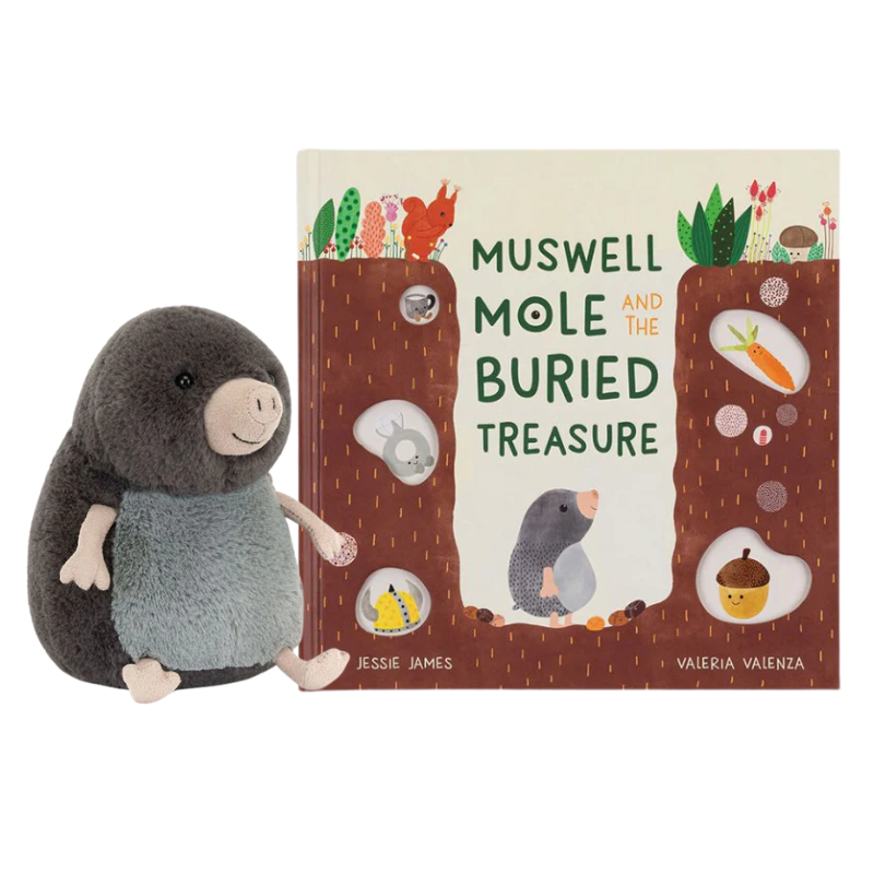 Muswell Mole and the Buried Treasure Book and Plush Bundle