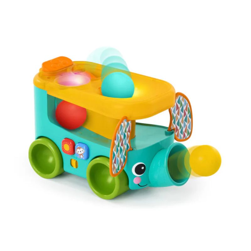 Pop & Roll Safari Bus Ball Play Toy