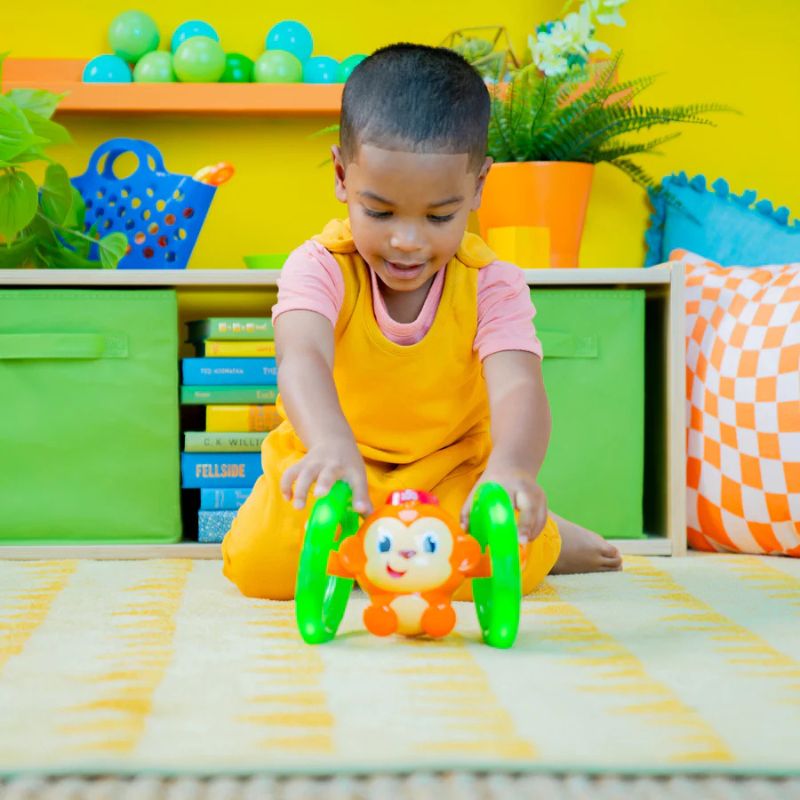 Roll & Glow Monkey Toy with Lights and Melodies