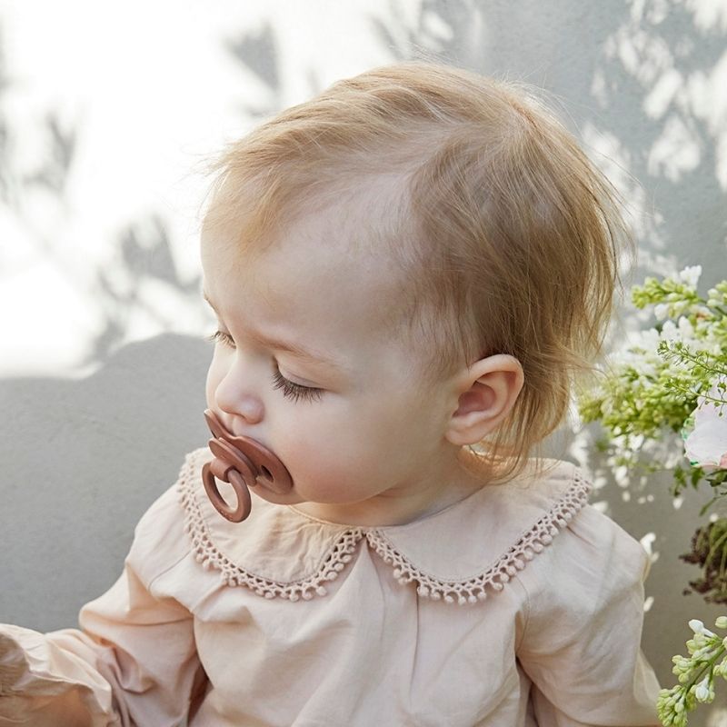 Bamboo Latex Pacifiers Burned Clay