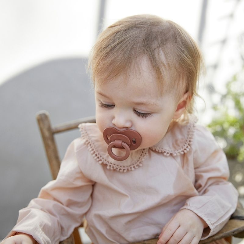 Bamboo Latex Pacifiers Burned Clay