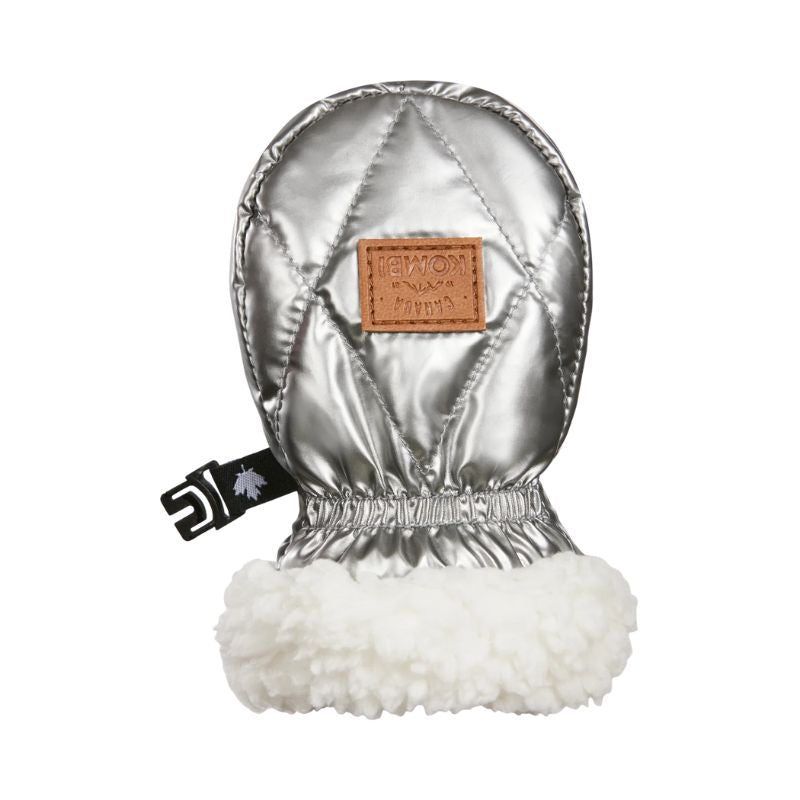 Shiny Infant Waterguard Mittens Silver Shadow
