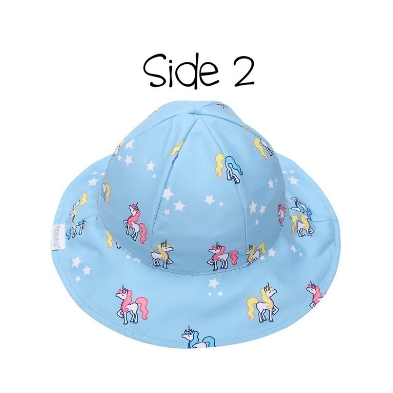 Reversible Patterned Sun Hat Rainbow