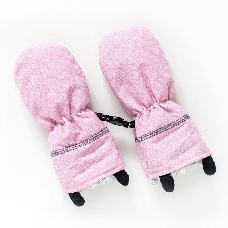Winter Mitts Salt and Pepper Pink
