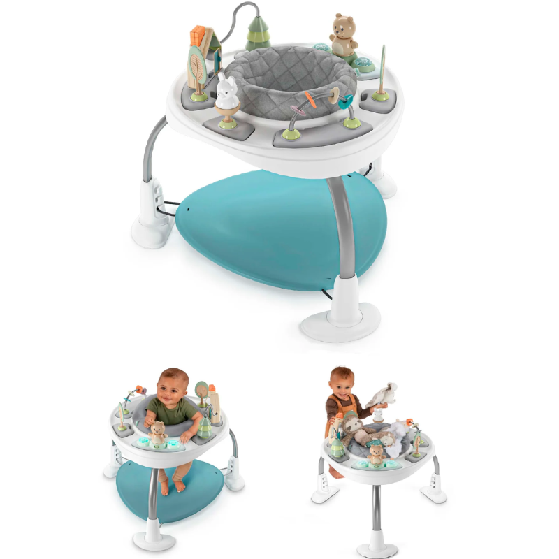 Spring & Sprout 2-in-1 Activity Jumper and Table - First Forest