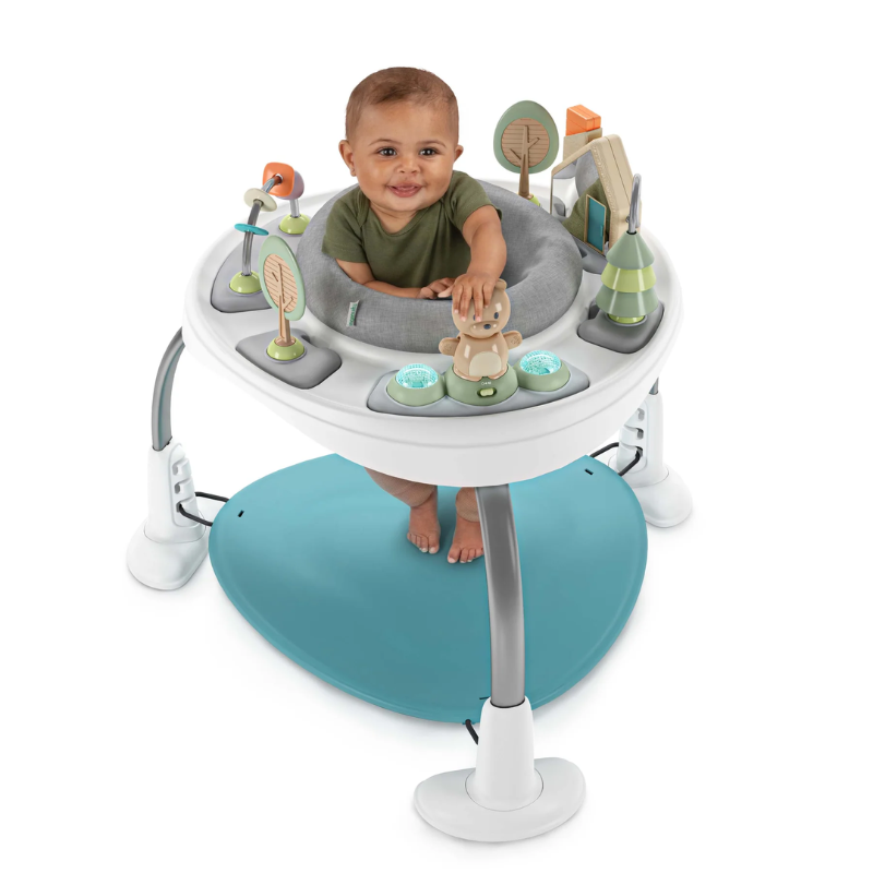Spring & Sprout 2-in-1 Activity Jumper and Table - First Forest