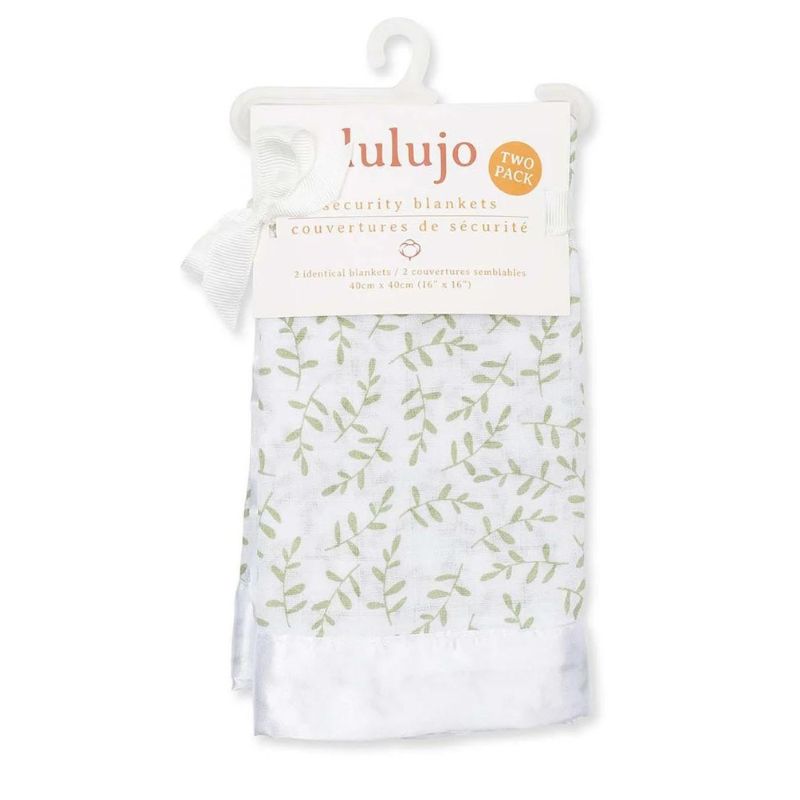 Cotton Muslin Security Blankets Greenery