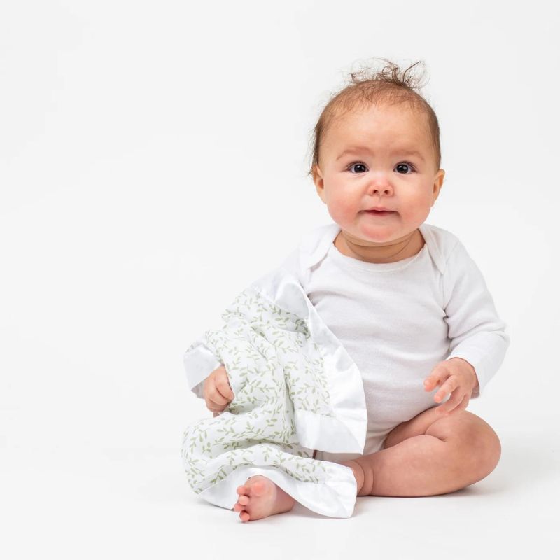 Cotton Muslin Security Blankets Greenery