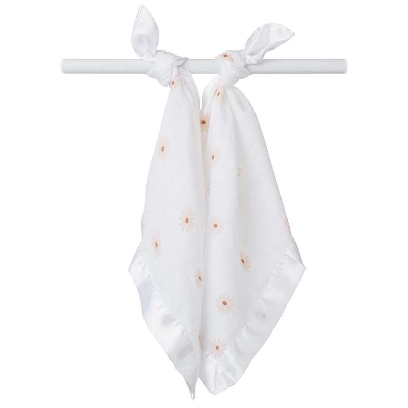 Cotton Muslin Security Blankets Daisies