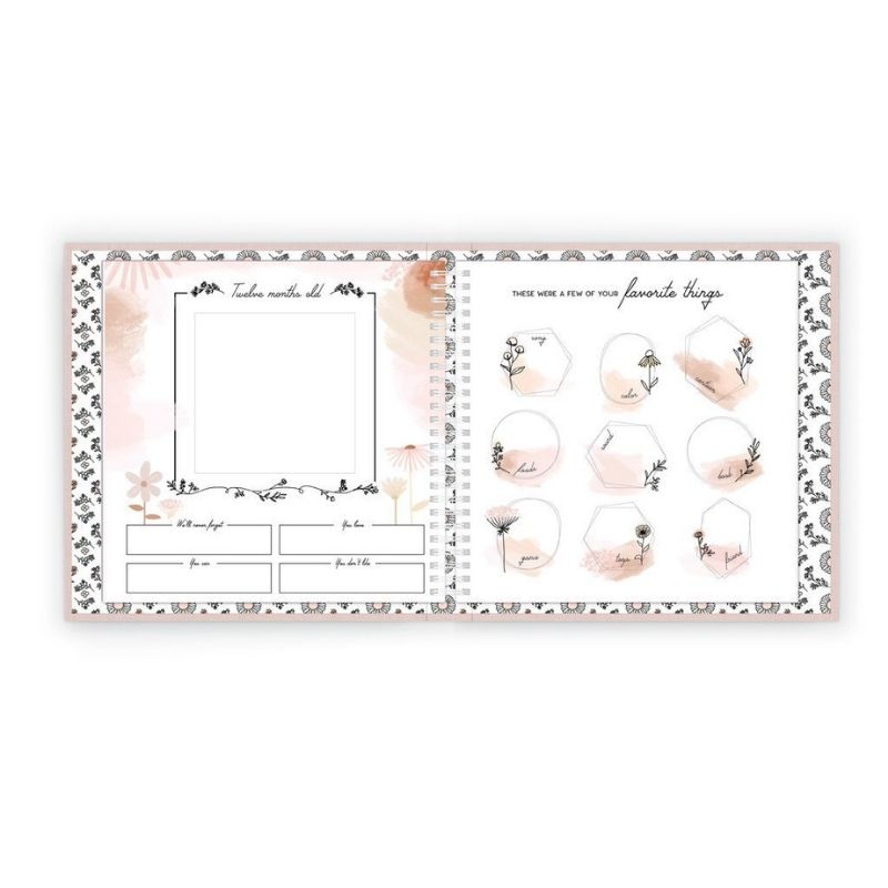 Luxury Memory Baby Book Wildflower Meadow