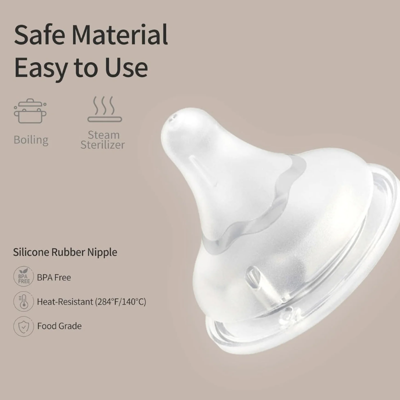 Baby Bottle Nipple - 3 Pack
