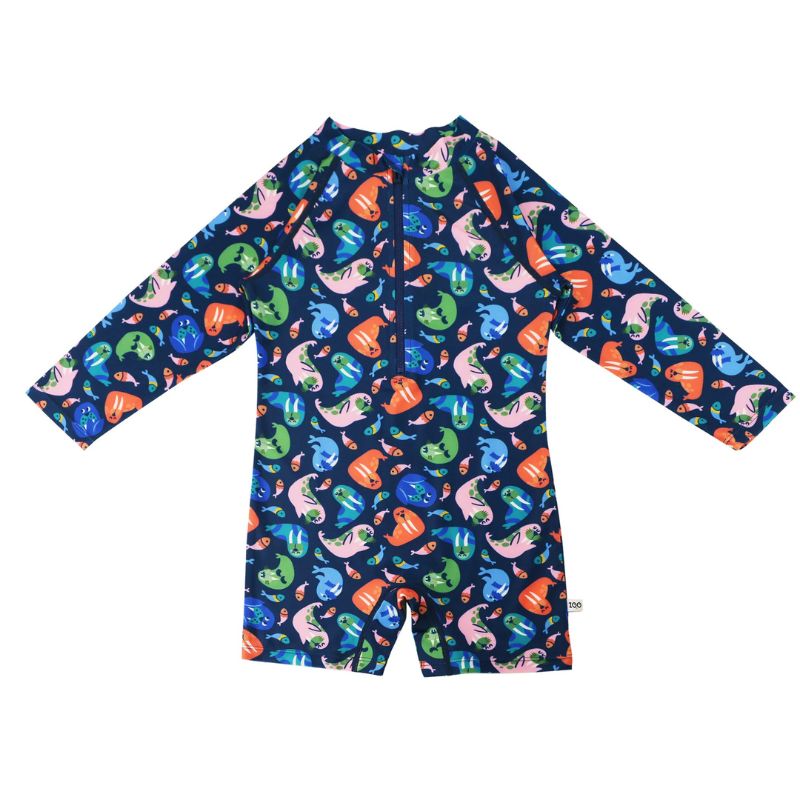 Rash Guard One Piece Printed Swimsuit