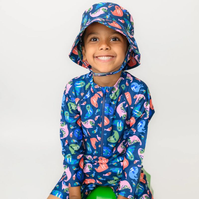 Rash Guard One Piece Printed Swimsuit