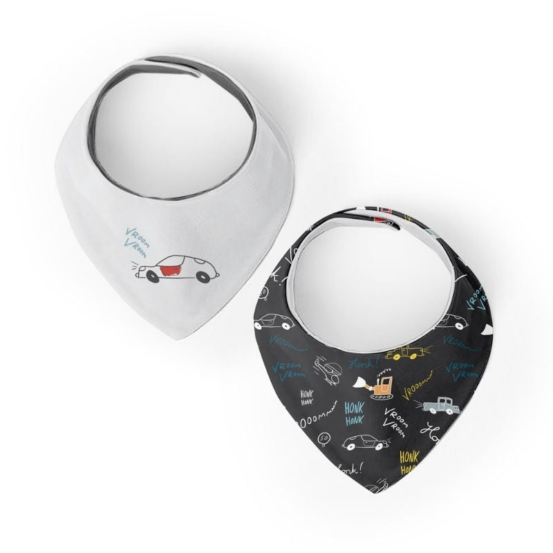 Bandana Bib - 2 Pack Cars