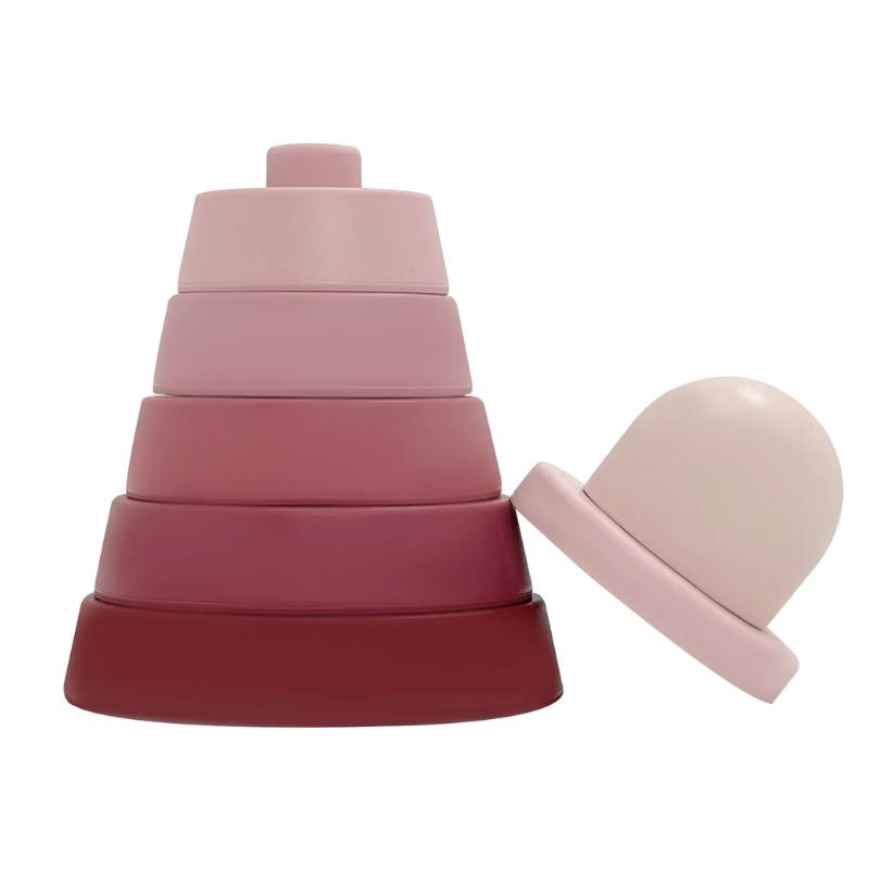 Silitower Lighthouse Stacking Toy Pink