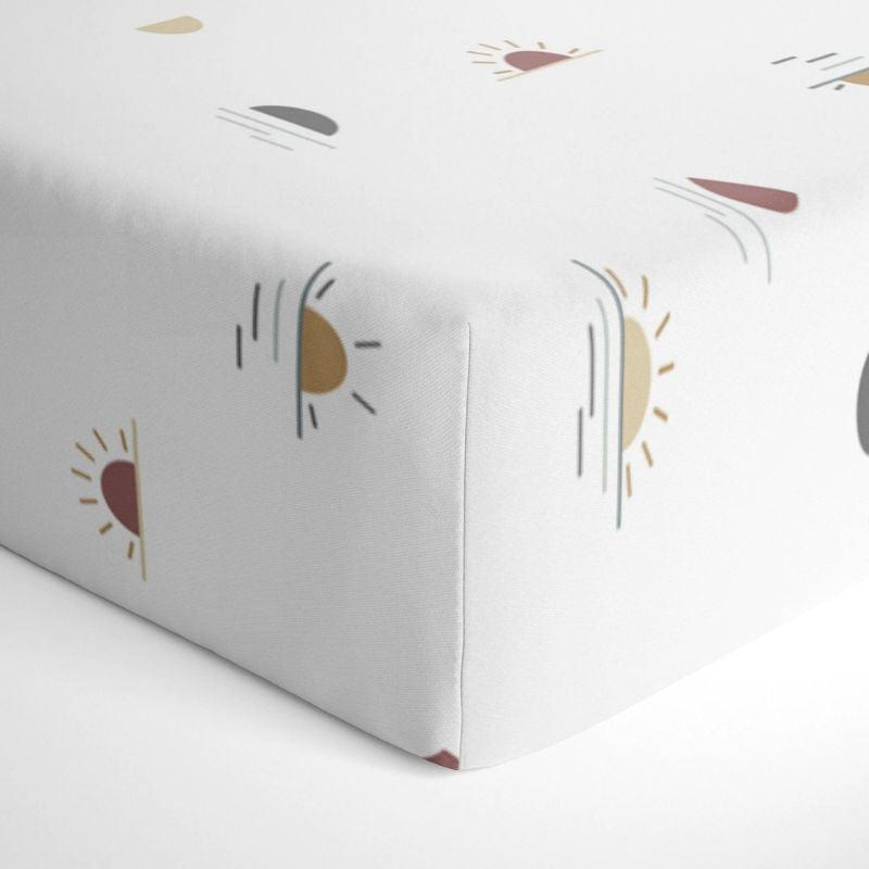 Percale Dream - Crib Sheets Sun