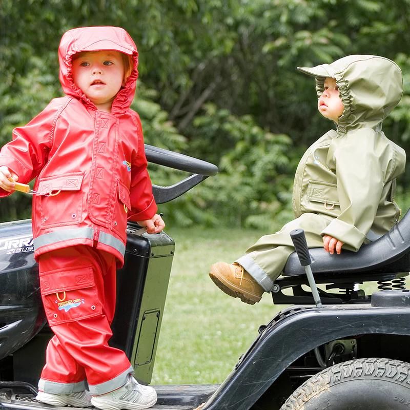Rain Jacket & Pant Set  Silver