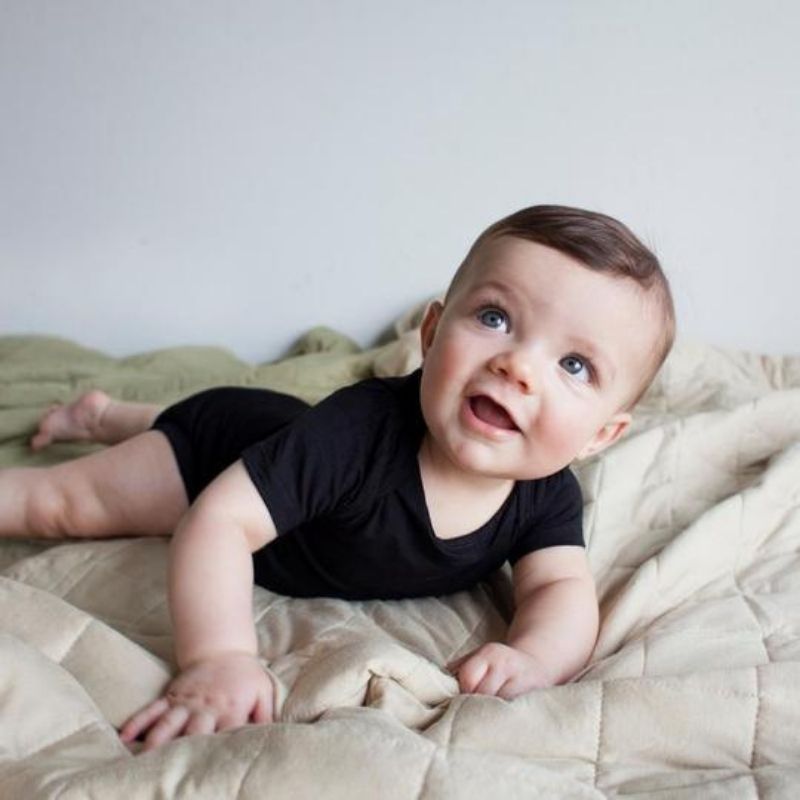 Short Sleeve Bodysuits Midnight