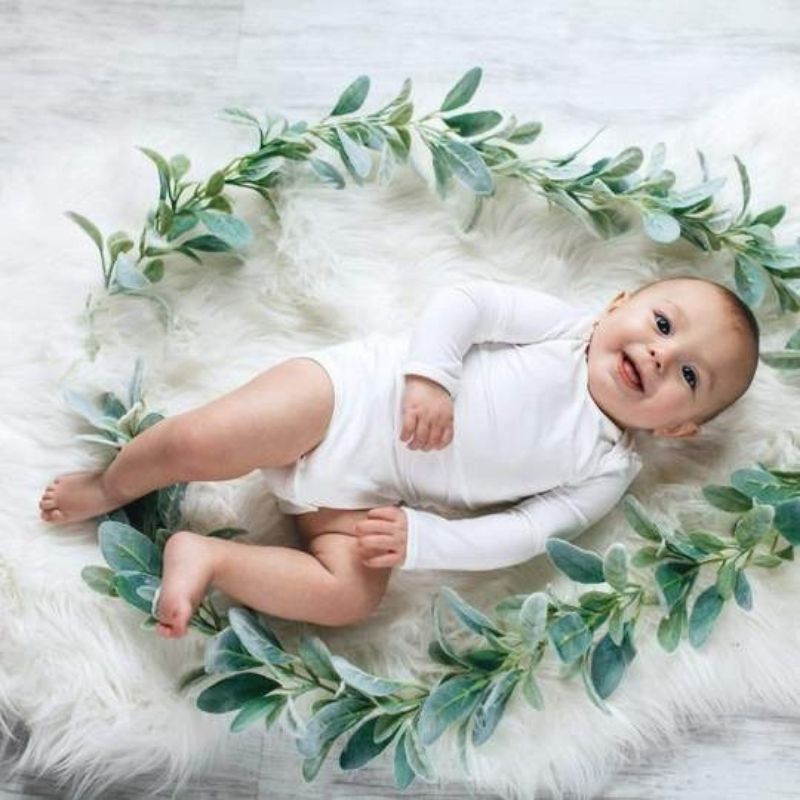 Long Sleeved Bodysuit Cloud