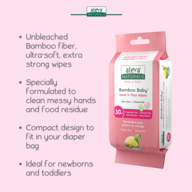 Bamboo Baby Hand 'n' Face Wipes