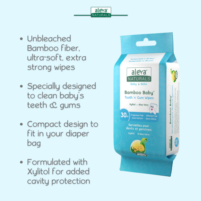 Lingettes Tooth 'n' Gum - 30 ct