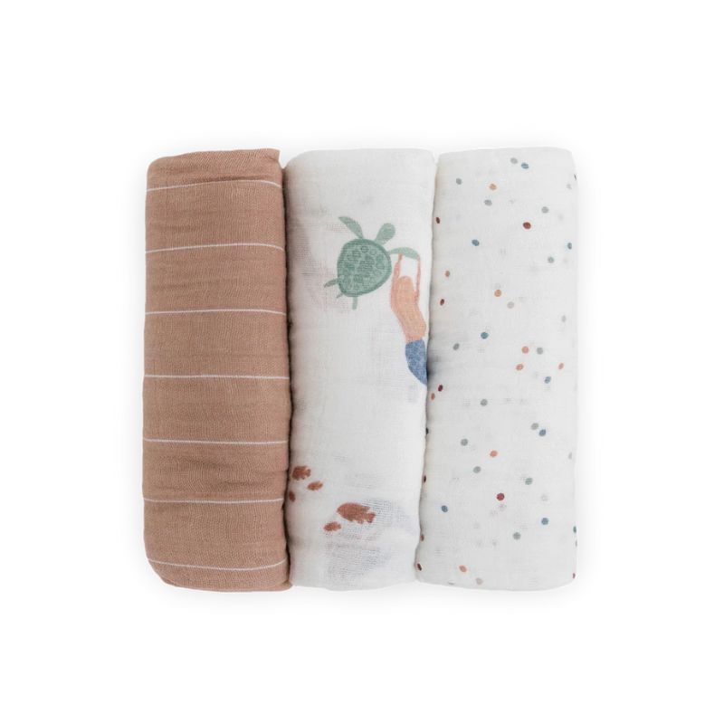 Lange en mousseline - paquet de 3