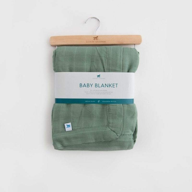 Deluxe Muslin Baby Quilt Sage