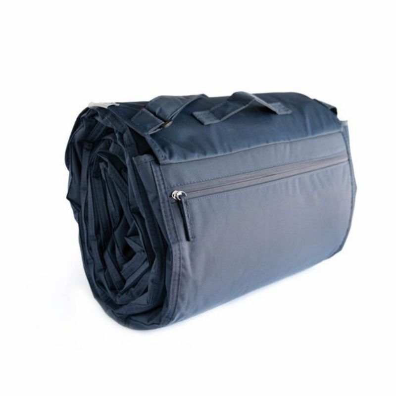 Outdoor Blanket - 5X10 Navy Plaid