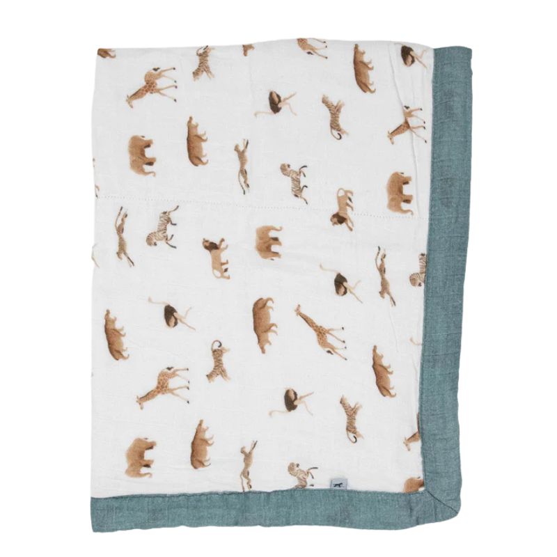 Organic Cotton Muslin Baby Quilt 