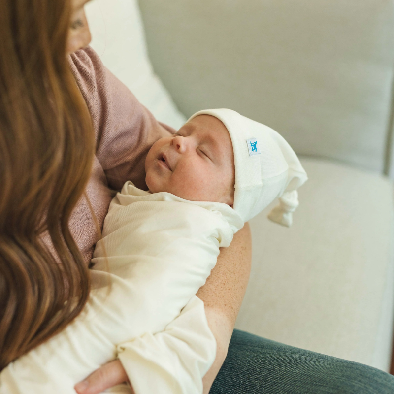 Stretch Knit Swaddle & Hat Set
