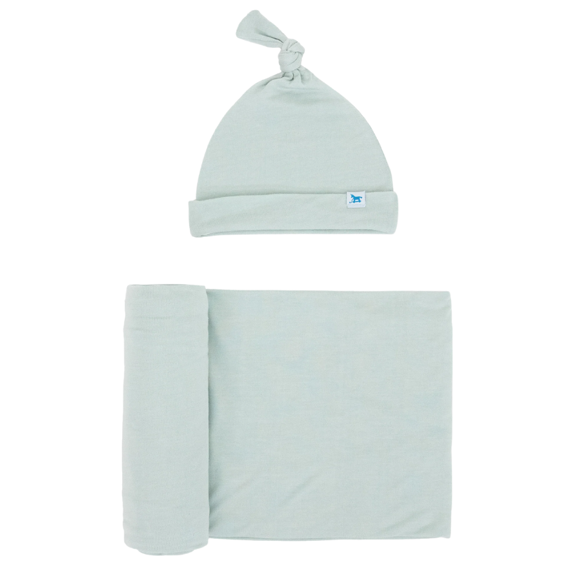 Stretch Knit Swaddle & Hat Set
